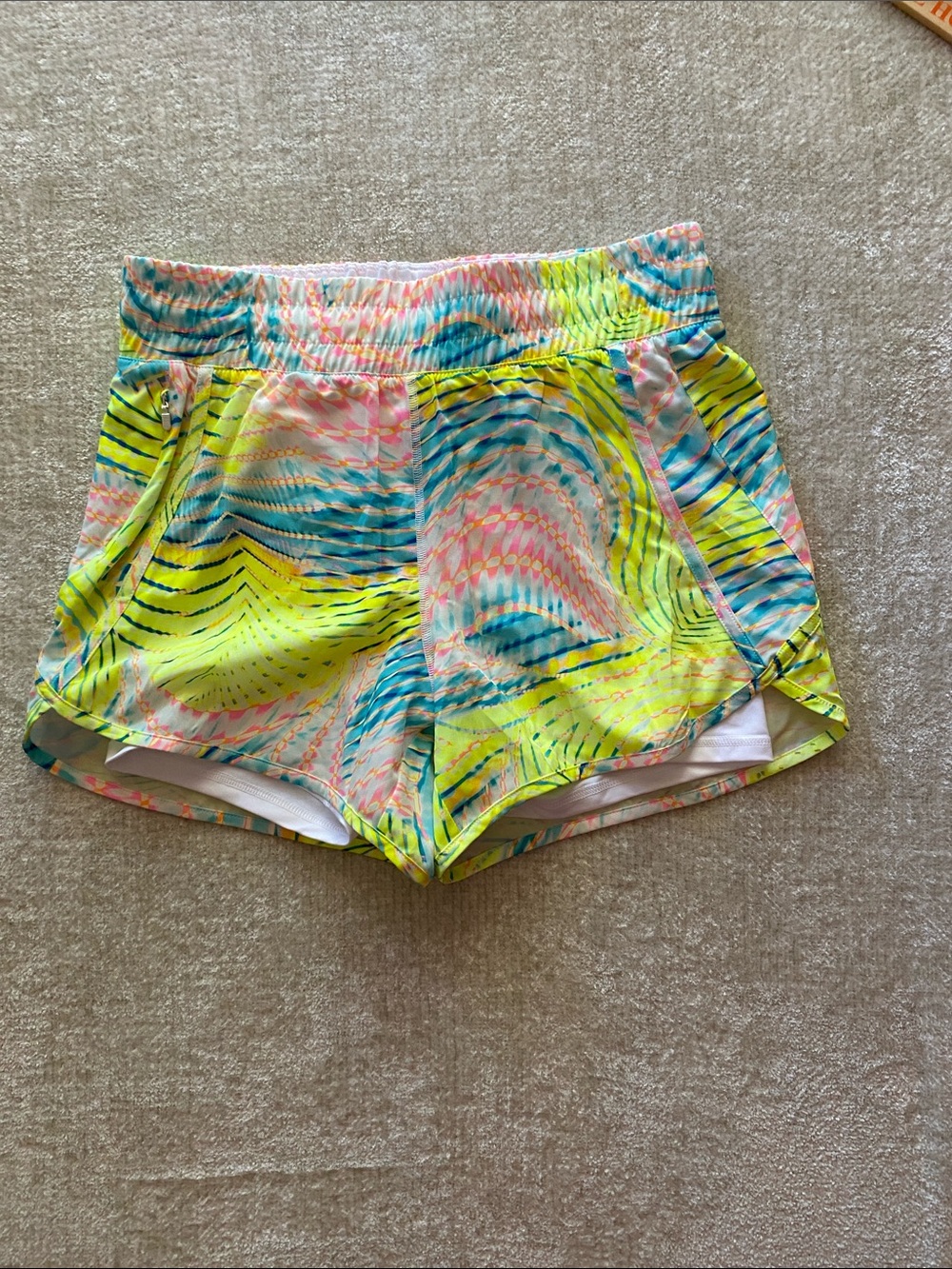 Avia Neon Yellow & Pastel Multi Athletic Shorts
